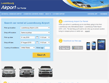 Tablet Screenshot of luxembourgairportcarrental.net